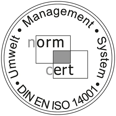 Zertifikat Siege - Norm Cert 14001