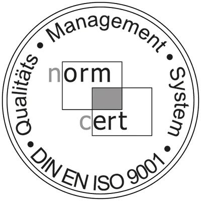 Zertifikat Siege - Norm Cert 9001